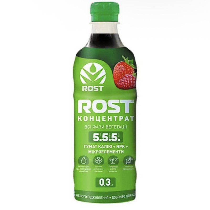 Органо-мінеральне добриво Rost® Концентрат (Універсальне 5+5+5) 0,33л