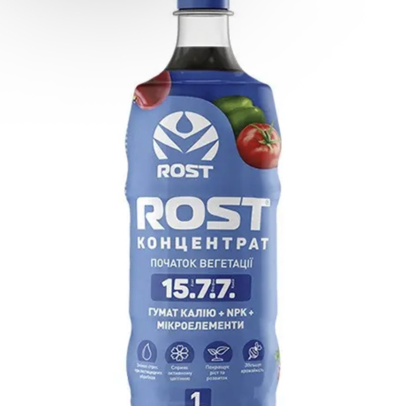 Органо-мінеральне добриво Rost® Концентрат (Азотний 15+7+7) 1л