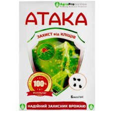 Атака захист від кліщів 6 мл інсекто-акарицид